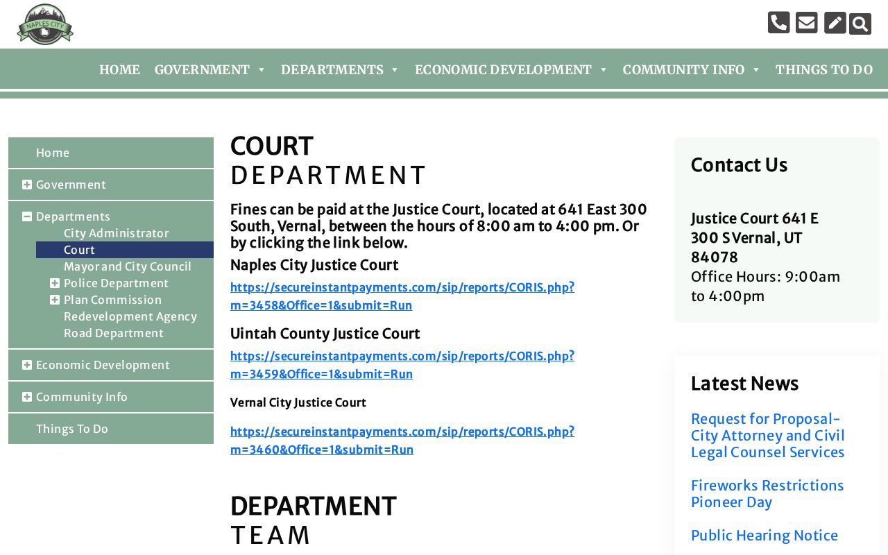 Naples criminal case court and payment links